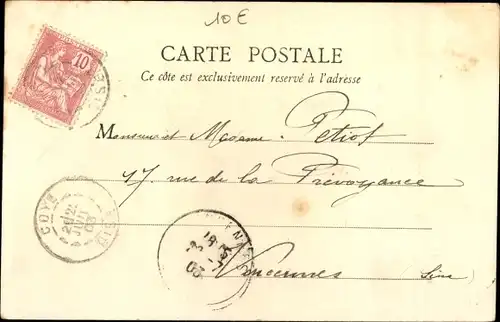 Ak Coye Oise, Avenue de la Gare