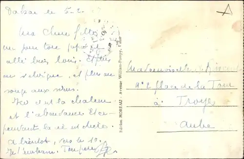 Ak Dakar Senegal, Großes Postgebäude