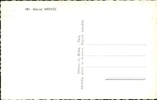 Ak Schauspieler Marcel Merkes, Portrait, Studio Harcourt 181