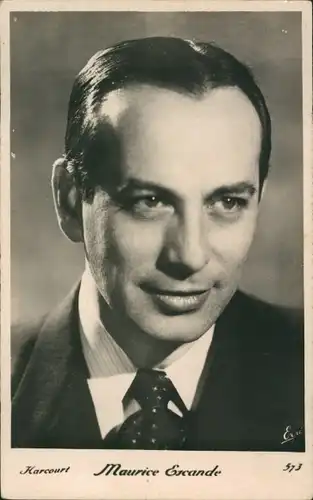 Ak Schauspieler Maurice Escande, Portrait