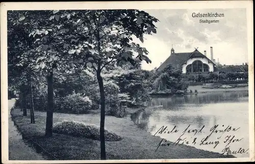 Ak Gelsenkirchen im Ruhrgebiet, Stadtgarten