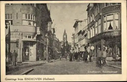 Ak Eindhoven Nordbrabant Niederlande, Rechtestraat