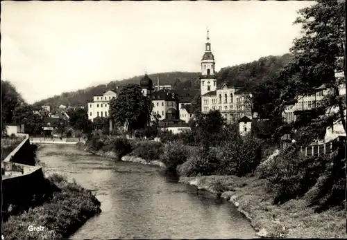 Ak Greiz im Vogtland, Teilansicht, Kirche