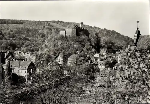 Ak Greiz im Vogtland, Panorama, Burg