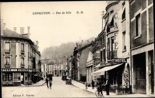 Ak Longuyon Meurthe et Moselle, Rue de Sete