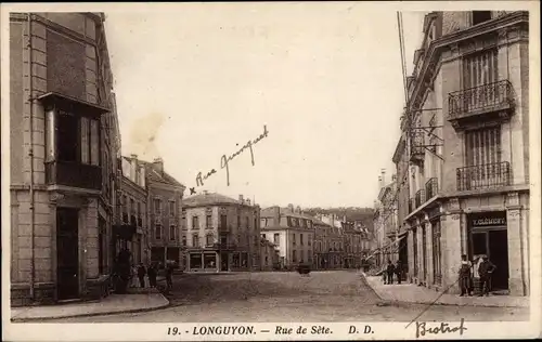 Ak Longuyon Meurthe et Moselle, Rue de Sete