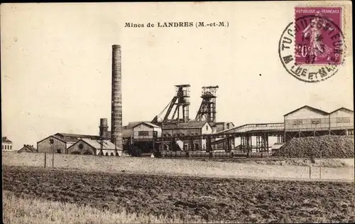 Ak Landres Meurthe et Moselle, Bergbau