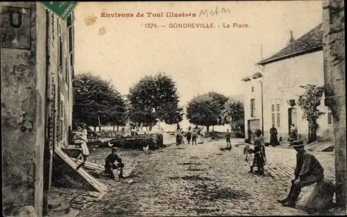 Ak Gondreville Meurthe et Moselle, Place