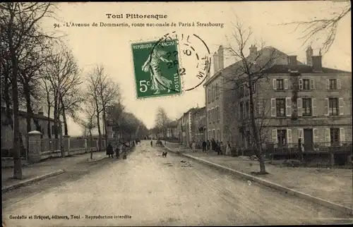 Ak Toul Meurthe et Moselle, Avenue de Dommartin