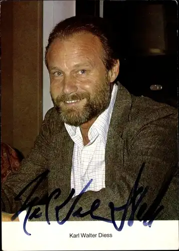 Ak Schauspieler Karl Walter Diess, Portrait, Autogramm