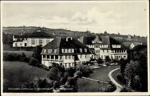 Ak Bad Gottleuba in Sachsen, Heilstätte, Frauenhäuser und Vortragssaal