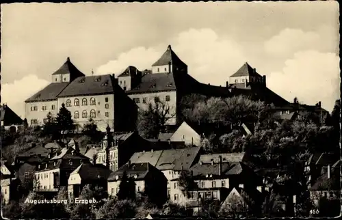 Ak Augustusburg im Erzgebirge, Teilansicht