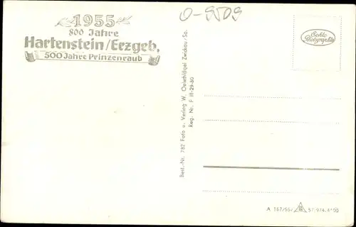 Ak Hartenstein im Erzgebirge Sachsen, Prinzenhöhle, Markt, Fleming-Denkmal