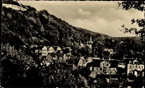 Ak Waltershausen in Thüringen, Gaststätte Bellevue, Schloss Tenneberg, Kräuterwiese