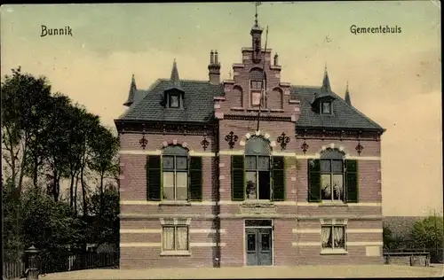 Ak Bunnik Utrecht Niederlande, Rathaus