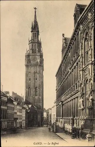 Ak Gent Gent Ostflandern, Der Belfried