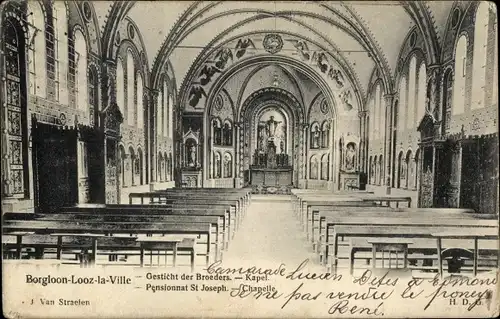 Ak Borgloon Limbourg Flandre, Internat St. Joseph, Kapelle