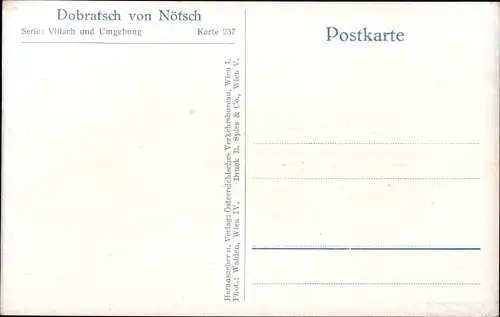 Ak Nötsch am Dobratsch Kärnten, Dorfmotiv