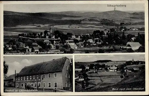 Ak Cämmerswalde Neuhausen im Erzgebirge, Gasthof Cämmerswalde, Schwartenberggebiet, Oberdorf