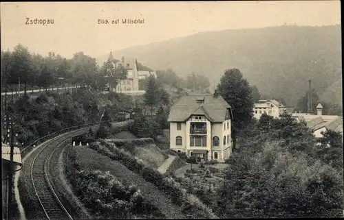 Ak Zschopau im Erzgebirge Sachsen, Willschtal