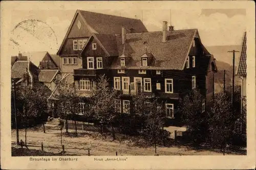 Ak Braunlage im Oberharz, Haus Anna Liese, Gesamtansicht, Straßenpartie