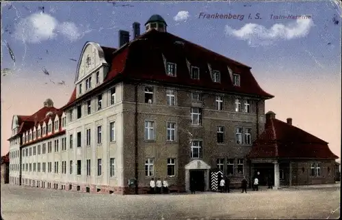 Ak Frankenberg in Sachsen, Train Kaserne