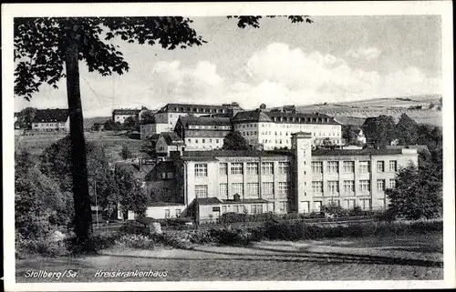 Ak Stollberg im Erzgebirge, Kreiskrankenhaus