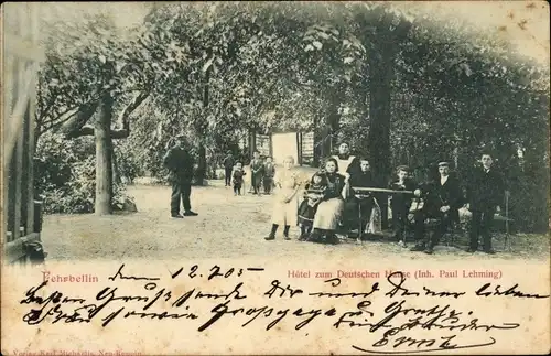 Ak Fehrbellin in Brandenburg, Hotel zum Deutschen Hause
