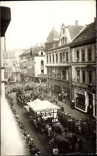 Foto Ak Liepe im Barnim, Ausmarsch