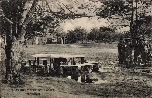 Ak Wünsdorf Zossen in Brandenburg, Truppenübungsplatz, Kriegslager