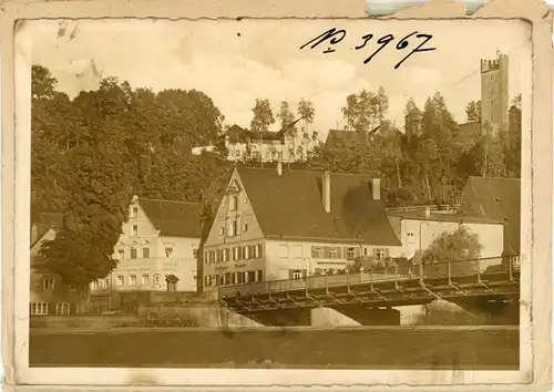 6 Glas Negative Landsberg am Lech, Marktplatz, Ortsansicht, Brunnen