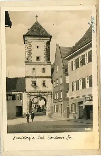 5 Glas Negative Landsberg am Lech Oberbayern, Muttersturm, Tor, Gesamtansicht