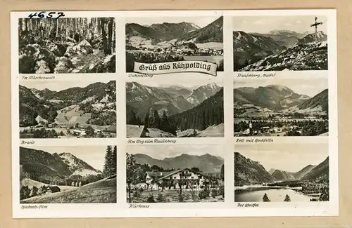 7 Glas Negative Ruhpolding in Oberbayern, Alpen, diverse Ansichten, Bildtelegramm