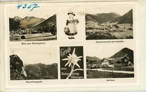 7 Glas Negative Ruhpolding in Oberbayern, Alpen, diverse Ansichten, Bildtelegramm