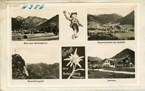 7 Glas Negative Ruhpolding in Oberbayern, Alpen, diverse Ansichten, Bildtelegramm