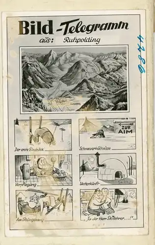 7 Glas Negative Ruhpolding in Oberbayern, Alpen, diverse Ansichten, Bildtelegramm