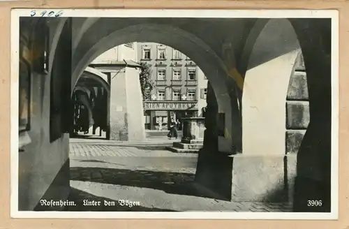 6 Glas Negative Rosenheim Oberbayern, Gesamtansicht, Ortsansicht, Fluss Inn