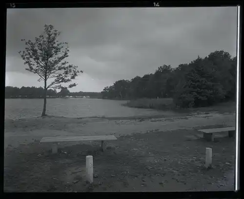 5 Zelluloid Negative Eystrup in Niedersachsen, Kirche, Sparhalle, Landschaft