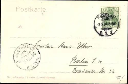 Ak Wrocław Breslau in Schlesien, Eingang zum Schweidnitzer Keller, Bärenbrunnen