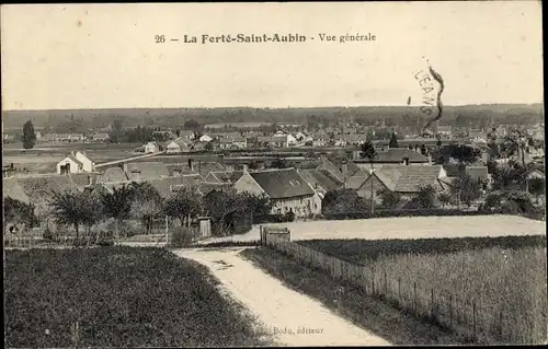 Ak La Ferté Saint Aubin Loiret, Vue generale