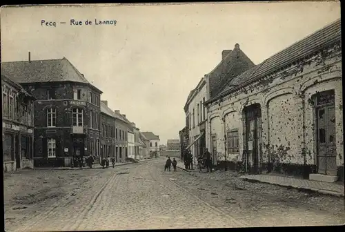 Ak Pecq Wallonien Hennegau, Rue de Lannoy