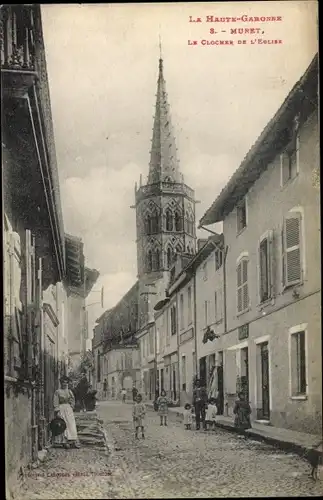 Ak Muret Haute Garonne, Le Clocher de l'Eglise