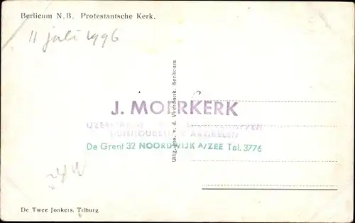 Ak Berlicum Nordbrabant Niederlande, Protestantsche Kerk