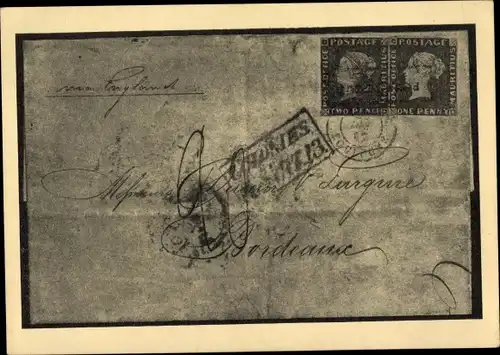 Briefmarken Ak Erste Mauritius, Tag der Briefmarke, Hamburg 1937