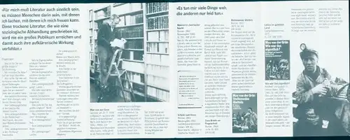 Handzettel Schriftsteller Max von der Grün, Buch Springflut, Autogramm