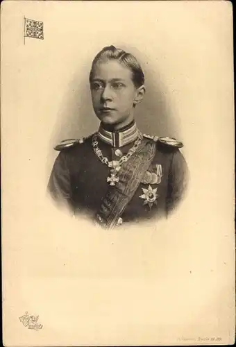 Ak Kronprinz Wilhelm von Preußen, Portrait, Uniform