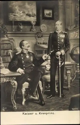 Künstler Ak Kaiser Wilhelm II., Kronprinz Wilhelm von Preußen, Liersch 7235