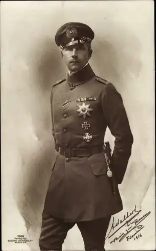 Ak Adalbert Prinz von Preußen, Portrait in Uniform