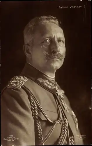 Ak Kaiser Wilhelm II., Portrait, Uniform