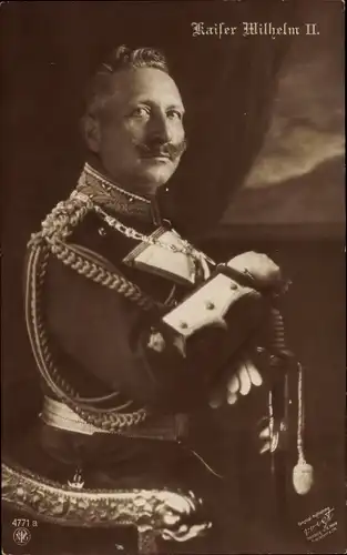 Ak Kaiser Wilhelm II., Portrait in Uniform, NPG 4771 a